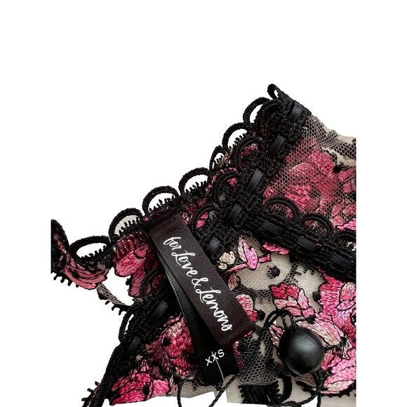 For Love and Lemons Garter Belt Floral Embroidered ( XXS ) - Picture 2 of 2
